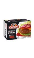 Préparation de viande bovine hachée pour Burger Charal
