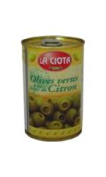 Olives vertes à la farce de citron La Ciota