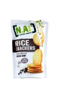 Biscuits apéritif Crackers riz/poivre noir N.A!