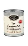 Plat cuisiné cassoulet de Castelnaudary au confit de canard Raynal et Roquelaure
