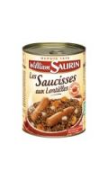 Plat cuisiné saucisses lentilles William Saurin