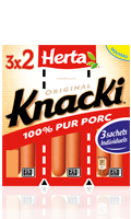 Saucisses 100% pur porc Knacki