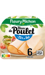 Blanc de Poulet -25% de Sel Fleury Michon