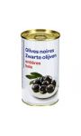 Olives noires entières Les produits blancs