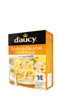 Gratin de Macaroni aux dés de poulet D\'Aucy