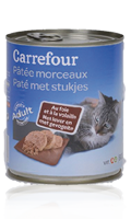 Terrine pour chat Carrefour