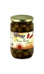 Olives vertes tailladées au piment Samia