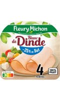 Blanc de Dinde -25% de Sel Fleury Michon