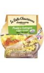 Plat cuisiné poulet/estragon/pâtes La Belle Chaurienne