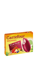 Bâtonnets de glace aux fruits Carrefour