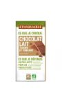 Chocolat bio lait Ethiquable