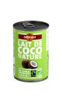 Lait de coco bio nature Alter Eco