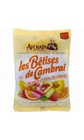 Bonbons les Bêtises de Cambrai orange/citron/framboise Afchain