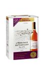 Vin rosé vin de pays d'Oc Cinsault et Grenache L'Héritage de Carillan
