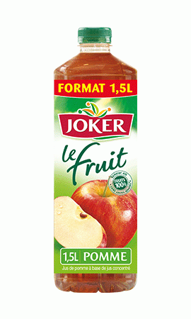 Livraison à domicile Joker Le Fruit Jus de pomme, 1,5L