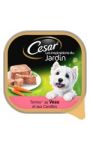 Cesar les Inspirations du Jardin Terrine pour chien au Veau et aux Carrottes Barquette 300