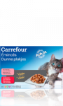 Émincés en gelée pour chat Carrefour