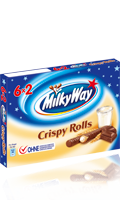 Crispy rolls fourrage au lait et enrobage au chocolat au lait  Milky Way