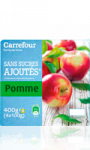Compote de pomme sans sucres ajoutés Carrefour