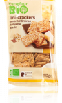 Mini crackers emmental et graines de sésame et lin Carrefour Bio
