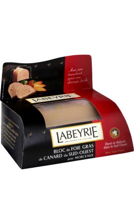 Labeyrie bloc de foie gras de canard avec morceaux sous vide 400g