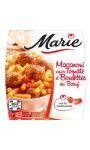 Plat cuisiné macaroni/boulettes bœuf Marie