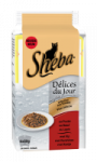 Sheba Délices du Jour Sachets fraîcheur aux Viandes en Sauce 6x50g