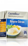 Sauce beurre citron Carrefour