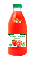 Pur jus d\'oranges sanguines pressées Andros