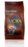 Café en grains pur arabica Carrefour