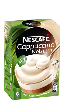 Cappuccino Noisette 136 g - 8 Sticks Contenu