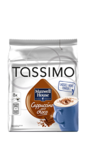 Dosettes Cappuccino Chocolat Maxwell House Tassimo