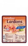 Lardons Fumés réduit en sel Carrefour