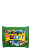 Mix barres chocolatées Mars Twix Bounty Snickers