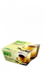 Flan vanille nappé caramel Carrefour Bio