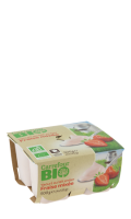 Yaourt au lait entier fraise mixée Carrefour Bio