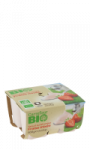 Yaourt au lait entier fraise mixée Carrefour Bio