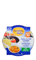 Légumes du soleil et spaghetti avec morceaux Carrefour baby