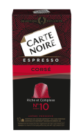 Café Capsules Espresso Corsé N°10 Carte Noire