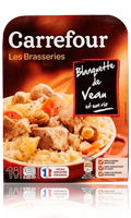 Blanquette de veau et son riz Carrefour
