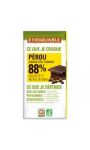 Chocolat bio noir Pérou 88% Ethiquable
