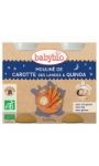 Petits pots bébé dès 8 mois, carotte quinoa Babybio