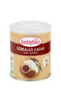 Céréales bébé dès 8 mois, cacao Babybio