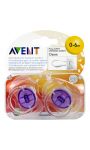 Sucettes 0-6 mois silicone Avent