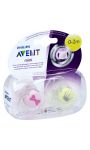 Sucettes 0-2 m silicone fille Avent