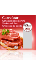 Côtes de porc échine Carrefour
