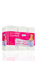 Papier Toilette Confort blanc x12 Carrefour
