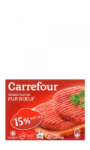 Steaks hachés pur boeuf surgelé Carrefour