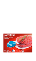Steaks hachés 5% surgelés Carrefour