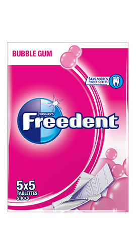 Chewing Gum Bubble Pack 5 Contenu